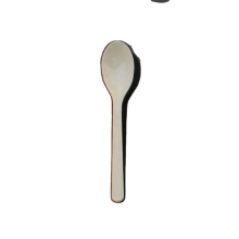 New food grade PS disposable apricot cutlery set tea spoon for sale